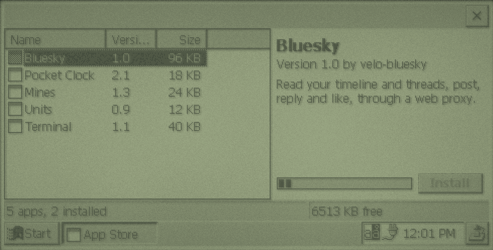 The appstore example on CE 2.0